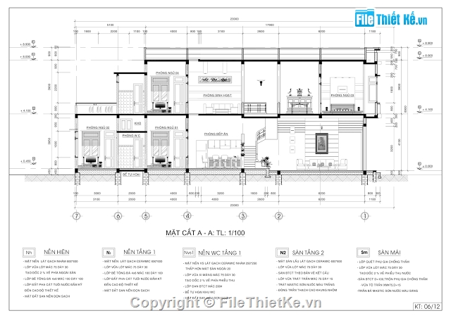 Bản vẽ nhà phố,Bản vẽ nhà phố kt 5x22m,nhà phố 2 tầng 5x18m